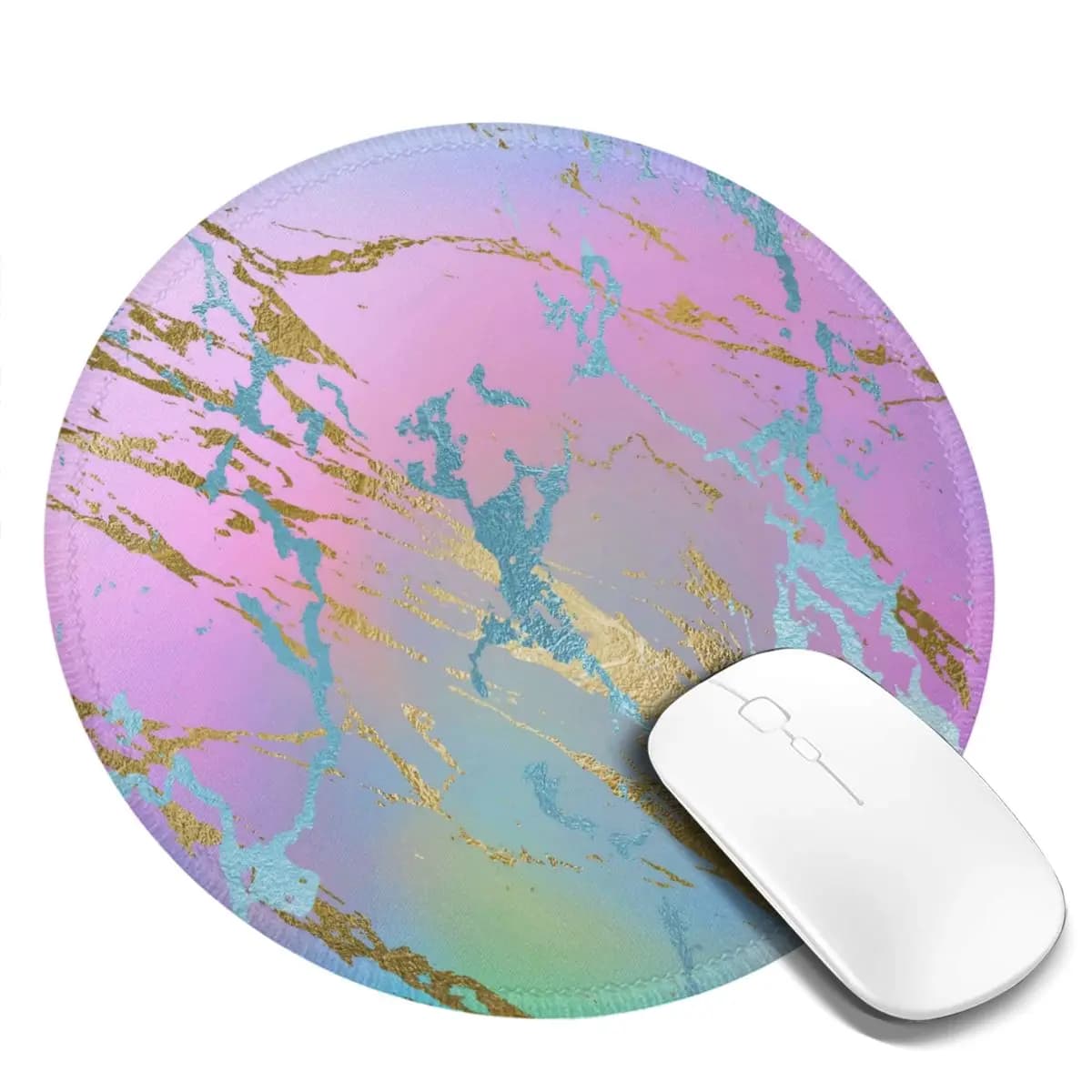 Gamer Mouse Pad Ombre Watercolor Comfort Mousepad Desk Accessories Pastel Marble Print Graphic Mouse Mats For Laptop PC MacBook