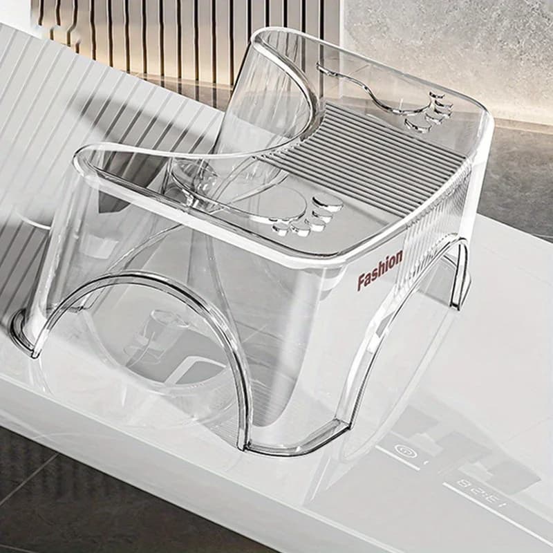 1Pc Toilet Squat Stool for Adults - Portable Bathroom Step Stool with Non-Slip Base, Ergonomic Design for Home Travel Camping