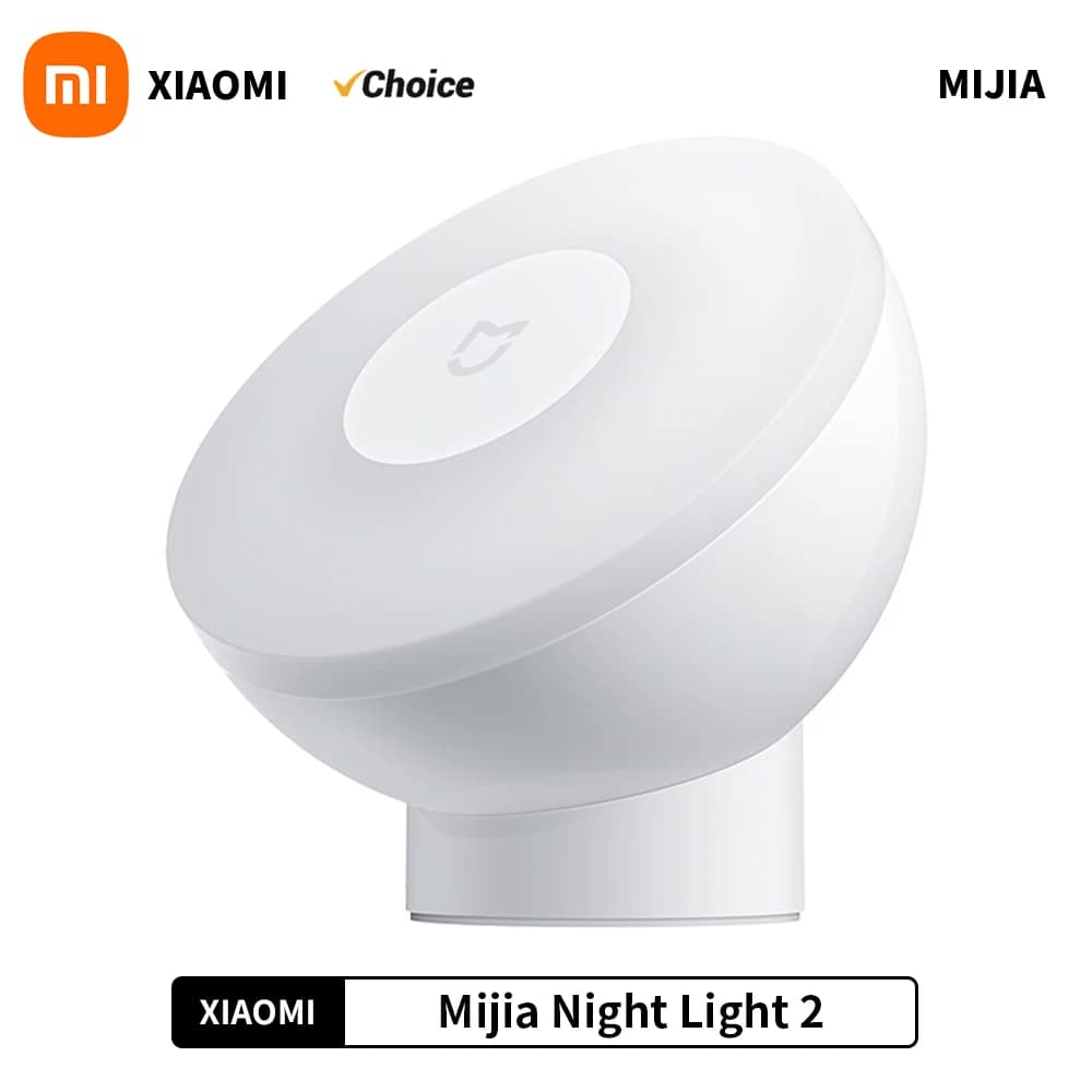 Original Xiaomi Mijia Led Induction Night Light 2 Lamp Adjustable Brightness Infrared Smart Human Body Sensor with Magnetic Base
