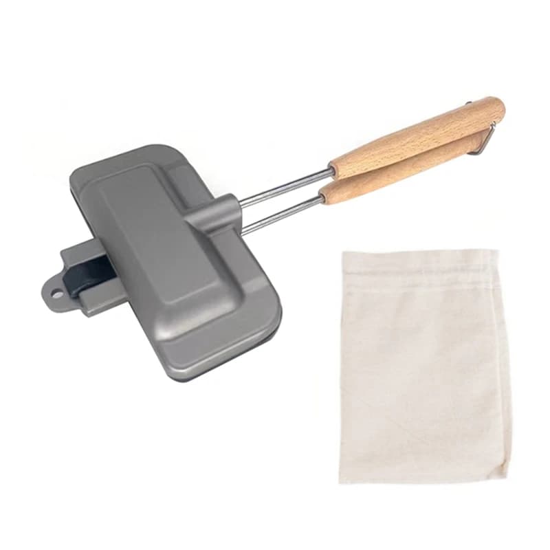 Removable Frying Pan Bakeware Storage Bag Non-Stick Foldable Grill Frying Pan Hotdog For Bread Toast Breakfast Machine