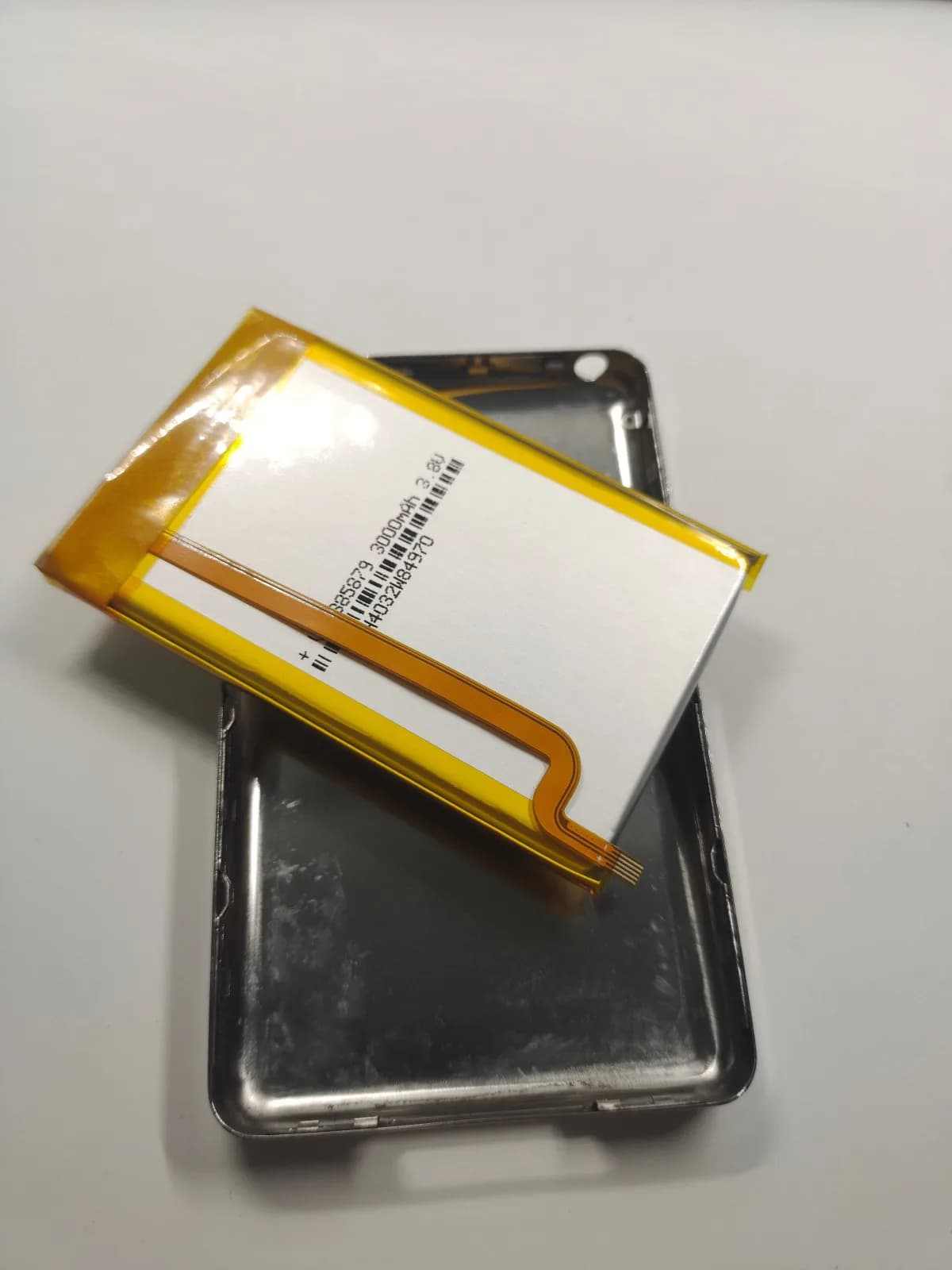 3000mAh Battery + Silver Metal Back Cover For iPod Video 5th Classic 6th/7th - Fit Thick Models