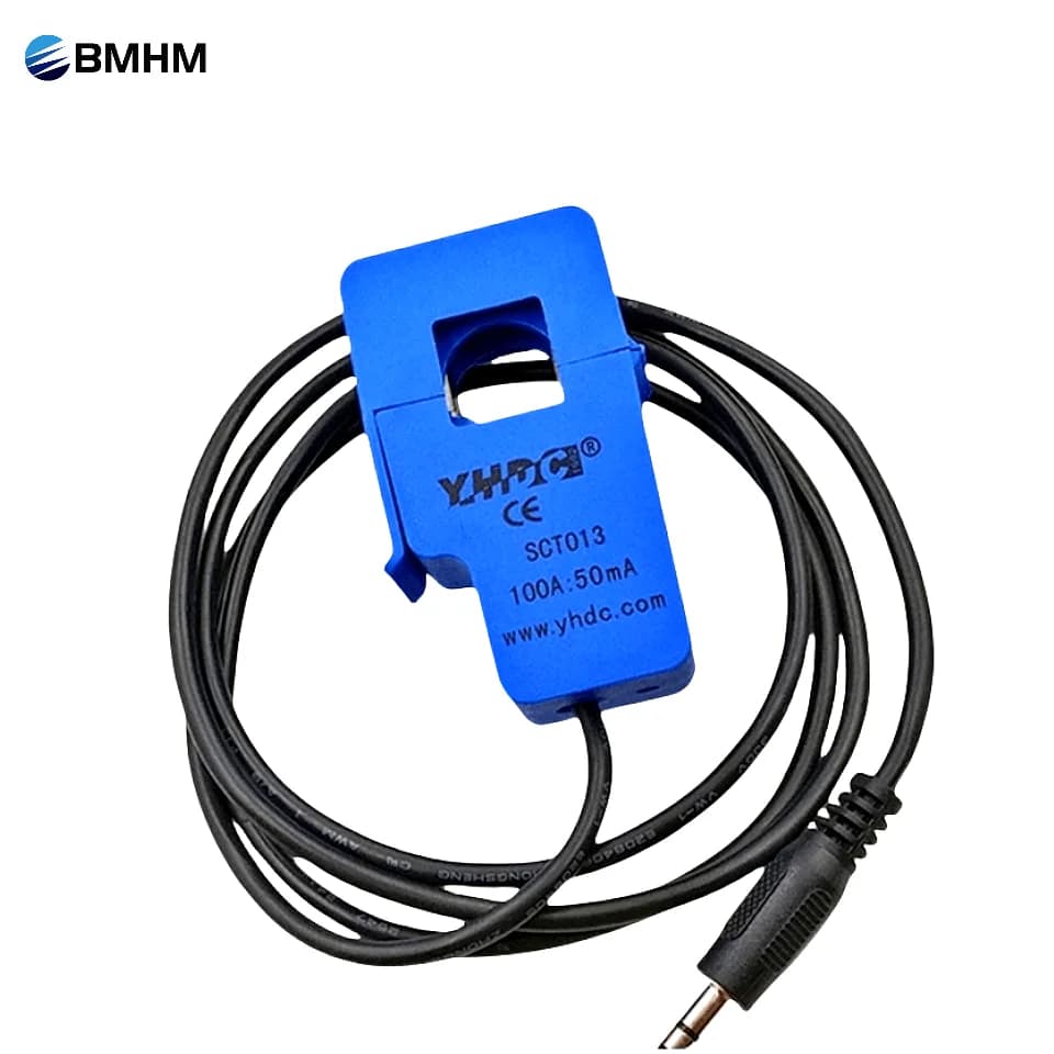 YHDC SCT-013 0-100A open close current transformer SCT013 non-invasive 10A/20A 25AC sensor 50MA/60A1V split core current transfo