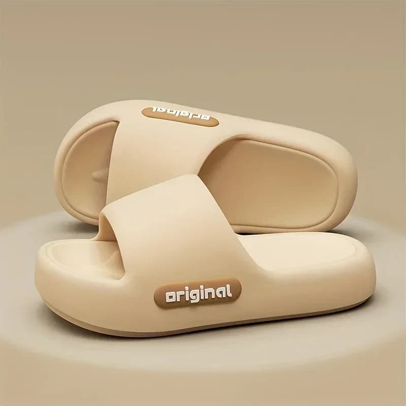 Women's Soft Slippers Thick-Soled Anti-Slip Indoor Outdoor Home Bathroom Relaxing Comfortable Cushioned Sandals，slippers woman