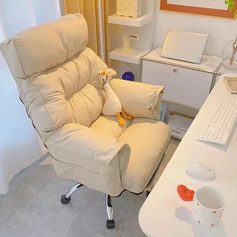 Computer Chair, Home, Bedroom, Desk  Lazy, Comfortable, Sofa, Girl, Backrest, Live Broadcast, E-sports