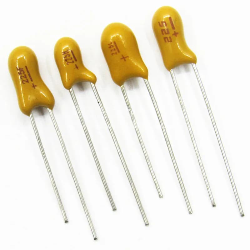 10PCS DIP Tantalum Capacitor 16V 25V 35V 50V 0.1UF 1uf 2.2UF 4.7UF 10UF 22UF 33UF 47UF 100UF 104 224 474 105 225 106 226 476 107