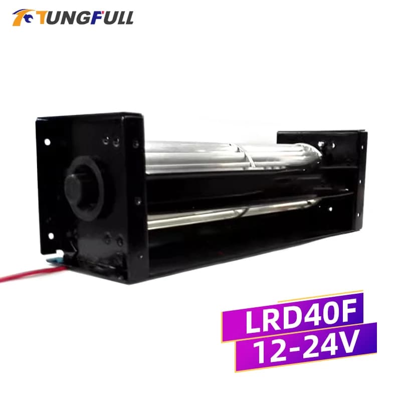 Quiet Cross Flow Fan DC12V 24V Cooling Cross Flow Fan Lectronic Heater Parts Large Air Volume  Crossfow Ventilation Cooling Fan