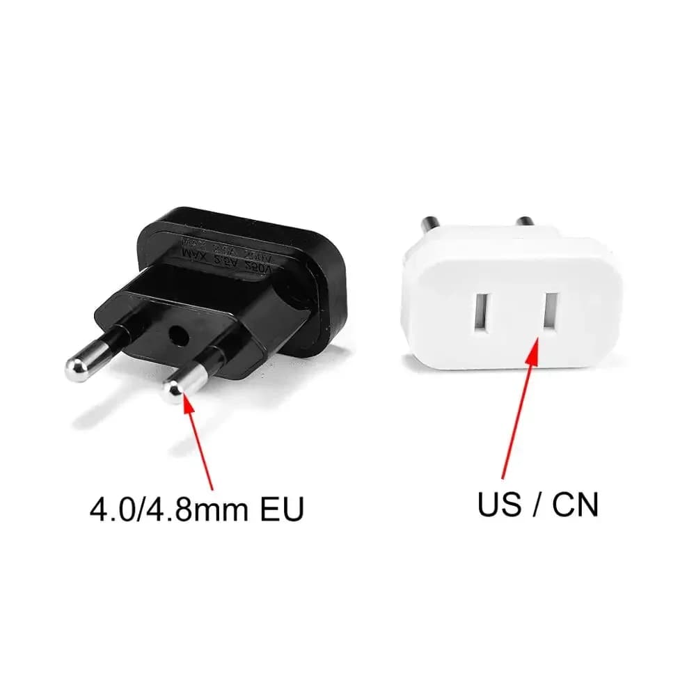 1pcs 220V Power Plug Adapter US To EU Euro Europe Plug Power Plug Converter Travel Adapter US to EU Adapter Electrical Socket