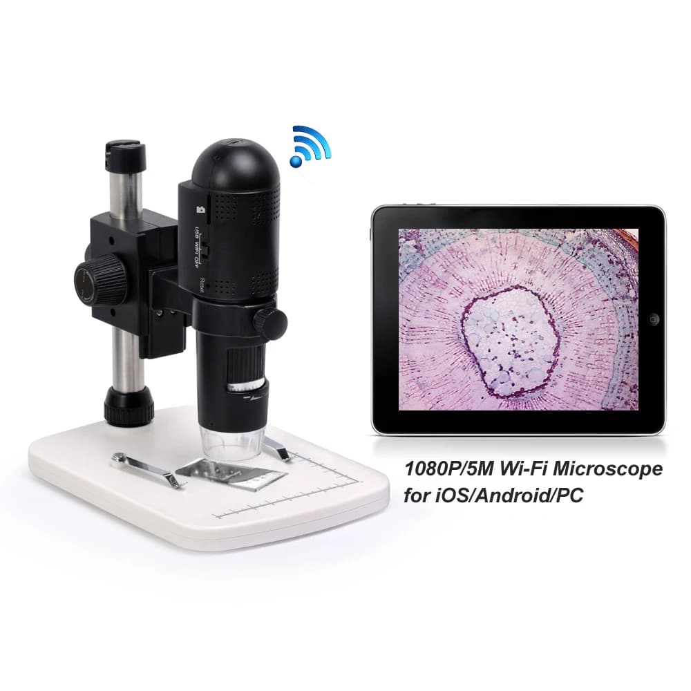 5MP 1080P 10-230X Zoom UM018G WIFI Digital Microscope For ISO&Android&PC Wireless Handheld Endoscope CMOS Boresocpe Magnifier