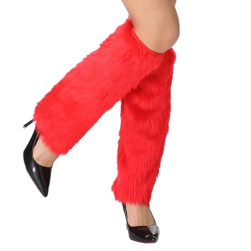 Faux Furs Leg Warmer Winter Warm Furs Boot Cuffs Cover,Party Costumes Shoe Cover