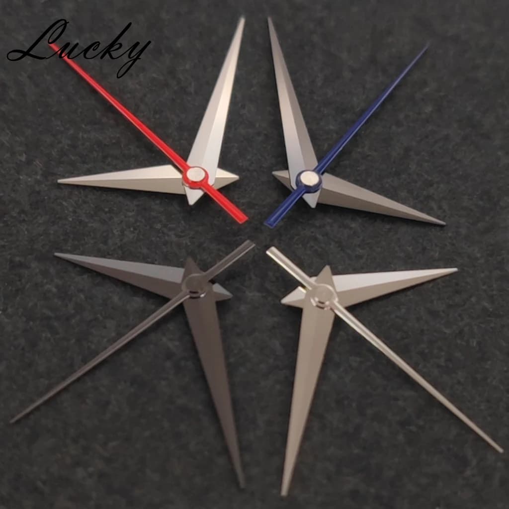 High Quality NH35 NH36 High Quality Hands Silver Black Watch Hands Watches Pointers Fit NH35/NH36/4R/7S Movement