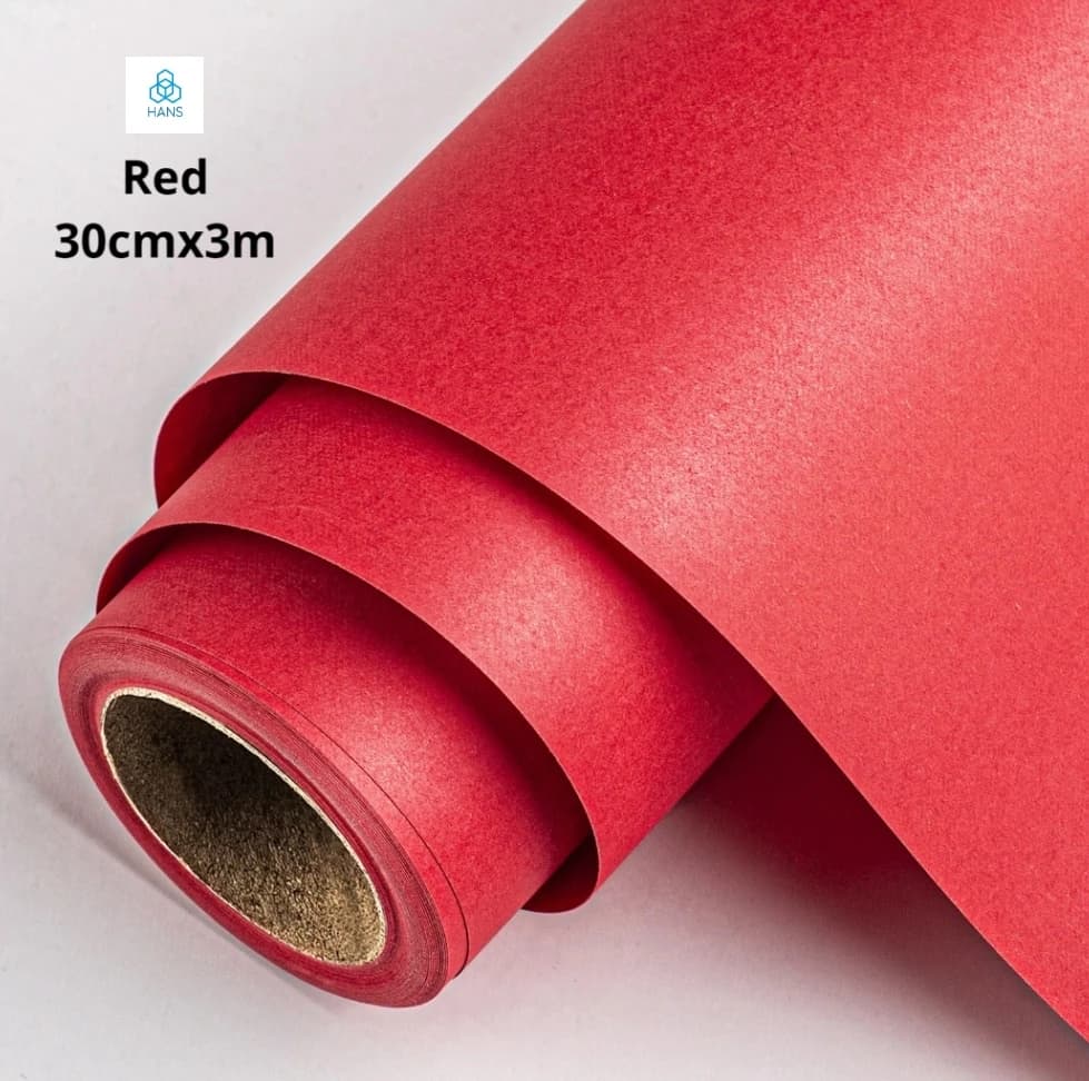 Hans，Red Kraft Paper for transportation, gifts, process packaging, water absorption, thermal insulation, buffer