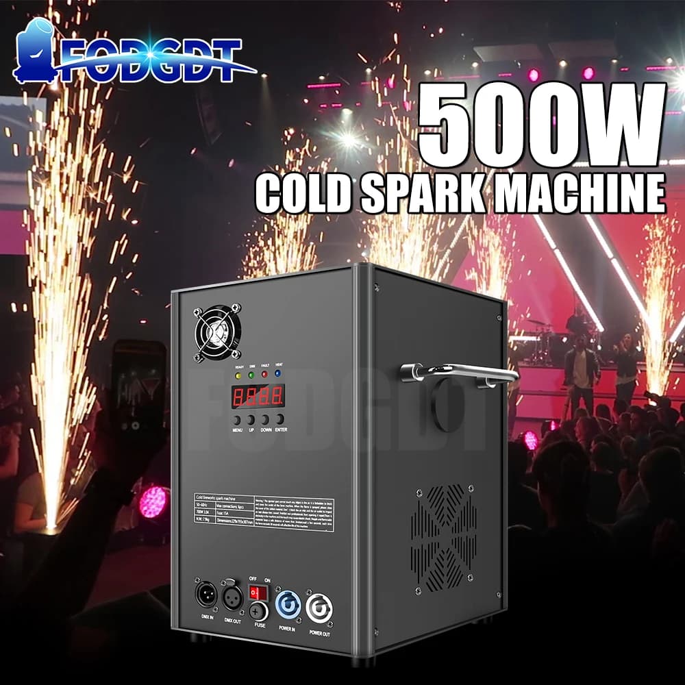 Ship From EU US 500W Cold Spark Machine Spraying Machine With DMX512 Control Special Effect Equipment For DJ DISCO Bar Wedding