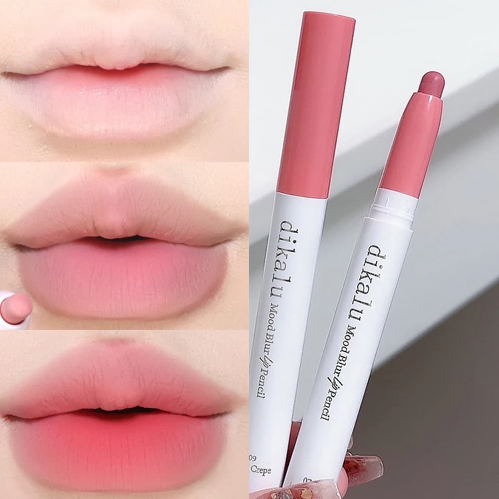 Matte Pink Lipliner Pencil Waterproof Sexy Nude Brown Red Matte Contour Tint Lipstick Lasting Non-stick Cup Lips Makeup Cosmetic