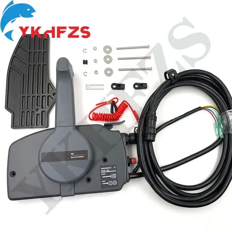 Remote Control Box Assy 703-48230-14 for YAMAHA Outboard Engine, 7 Pins PULL to open