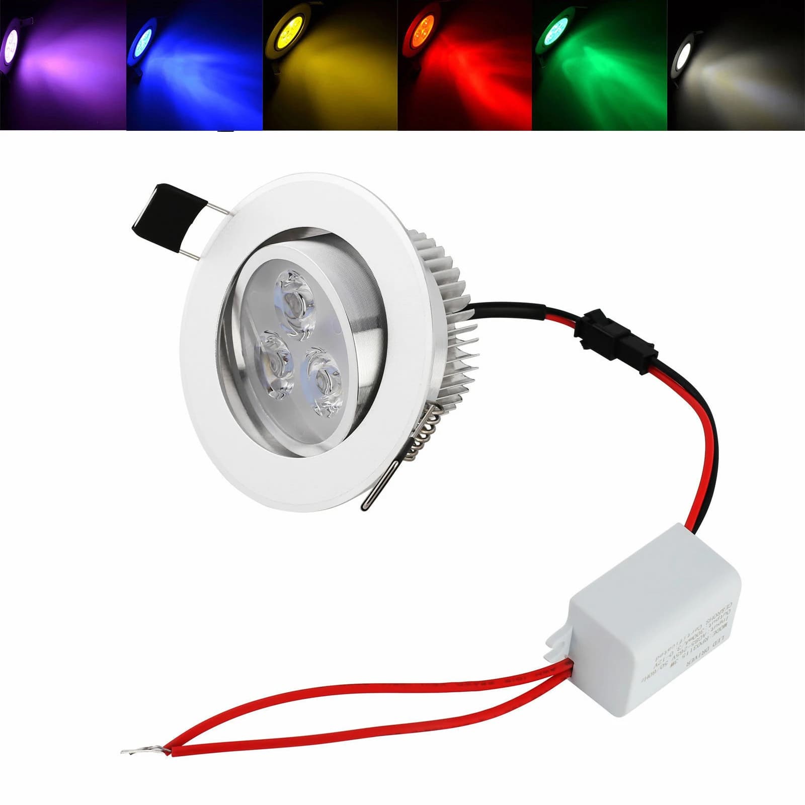 6W Dimmable Led Recessed Ceiling Downlight For Room Bulbs Bedroom Spot Bulb Home Hotel Decorationg Red Blue Green Yellow Purple