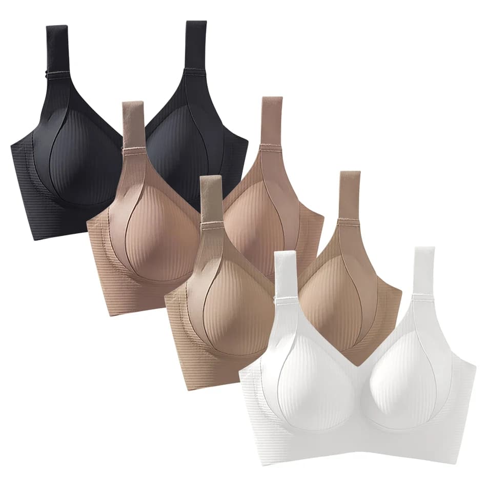 Women Daily Wear High Support Full Cup No Trace Solid Color Underwire Bra Large Busts Maternity Clothes Comfort Bralette