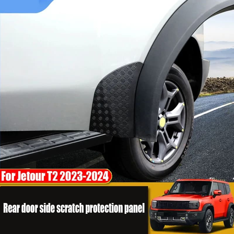 for Jetour T2 2023 2024 Rear door side anti scratch protection plate made of ABS material