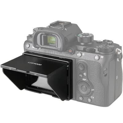 LCD Screen Protector Glass with Pop-up sun Shade lcd Hood Shield for SONY a9II a92 A7R IV A74 A7M4 A7R4 ILCE-7RM4 Camera