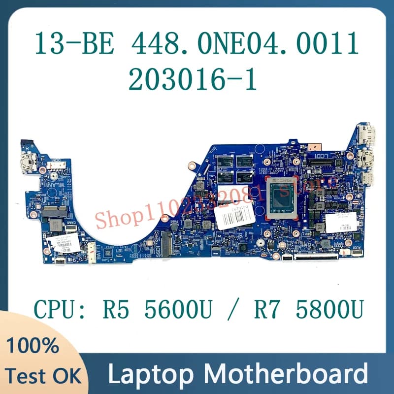 448.0NE04.0011 M52826-601 M52828-601 N16749-601 For HP 13-BE Laptop Motherboard 203016-1 With R5 5600U / R7 5800U CPU 100%Tested