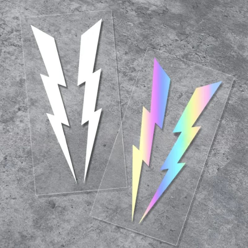 2PCS Lightning Motorcycle Stickers Car Decals DIY Moto Helmet Head Windshield Side Body for DUCATI KTM BMW YAMAHA Kawasaki Vespa