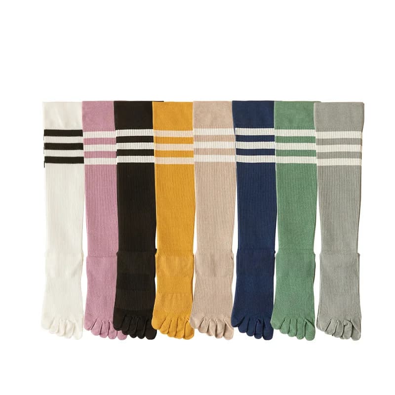 Women Gym Yoga Fitness Sport Socks Wear Comfortable Elastic Fabric Running Jump Rope High Socks Pilates Workout Breathable Socks