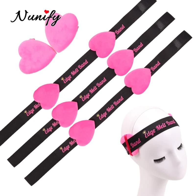 Lace Melting Band With Ear Cover Elastic Band For Wigs Black Wigs Edge Wrap To Lay Edges Wig Headband Lace Frontal Band