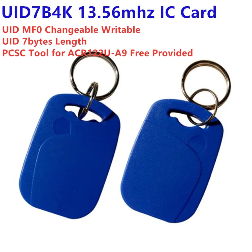 NFC 13.56Mhz MF S70 4K UID 0 block 7 bytes GEN3 Rewrite Changeable rfid keyfobs  Writable Chinese Magic Key Tag Copy Clone