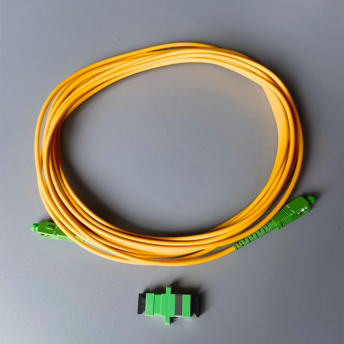 1.5M/2M/3M/5M Fiber Optic Patch Cable SC/APC-SC/APC Fibra Optica Single Mode Extension Wire FTTH Cable Free Adapter