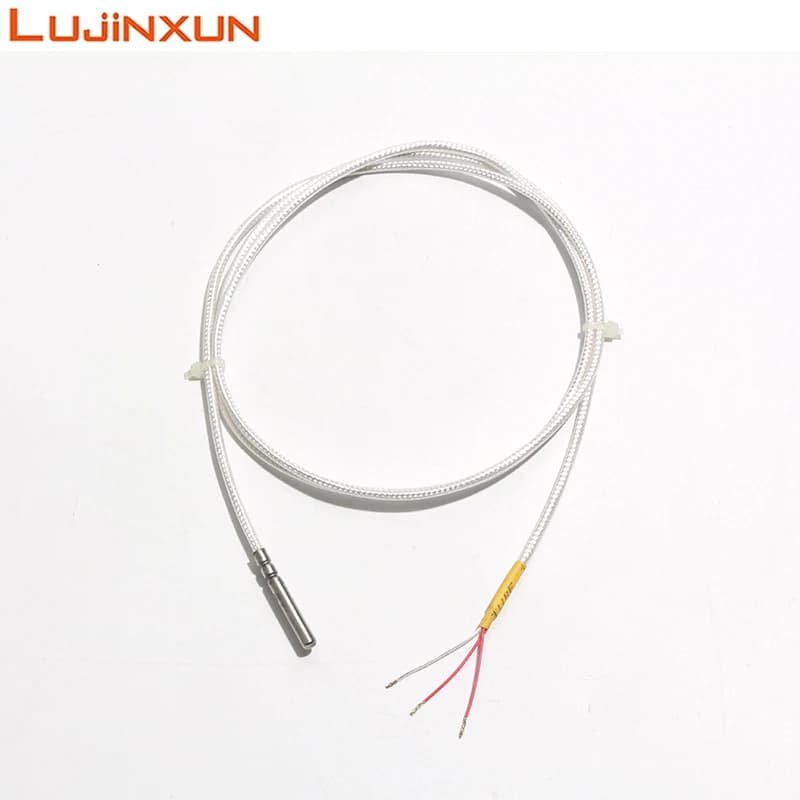 LUJINXUN Waterproof Thermistor NTC temperature sensor 0.5/1M/2M Shielded Wire for Solar Powered Fish Tank High Temperature Probe