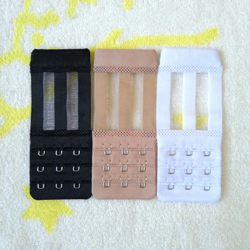 New 3Pcs/set 3 Hook Bra Extender Women's Elastic Bra Extension Strap Hook Clip Expander Adjustable Buckle Intimates Accessories