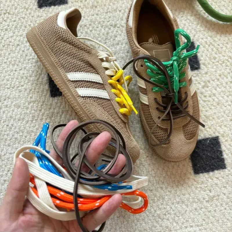 4pcs Length 100cm Combination Miu Training Shoes Laces Width Round Shoelaces For Canvas Casual Shoes Strings Sports Shoes Laces