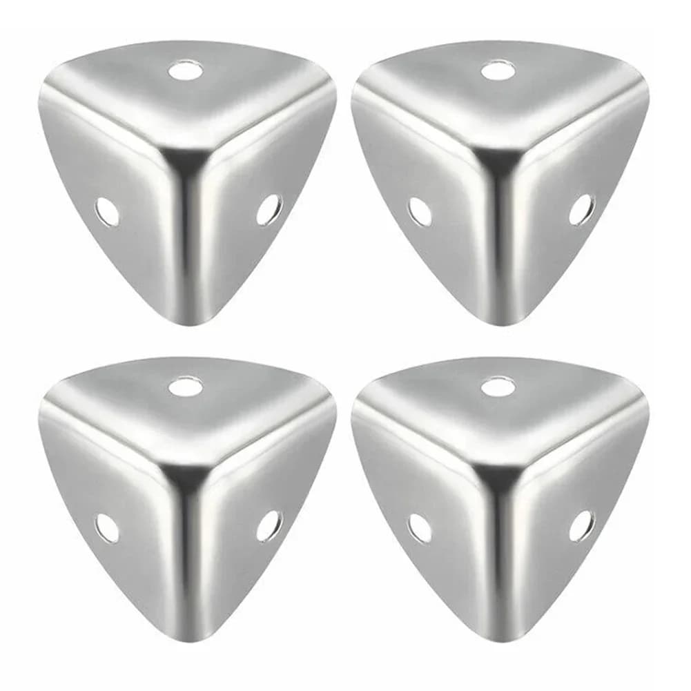 4Pcs Corner Protector Jewelry Chest Box Wooden Case Decorative Feet Leg Metal Corner Bracket Hardware Bracket 40mm