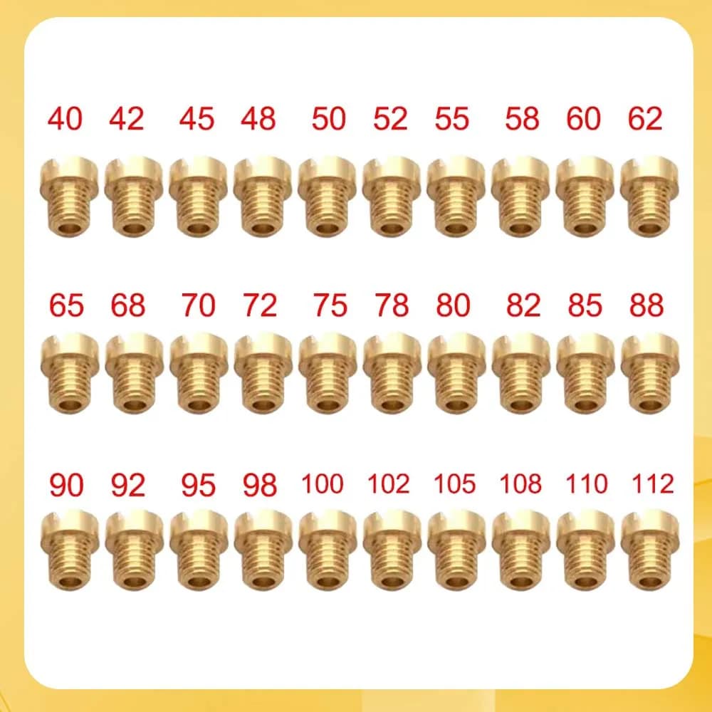 30/20/10pcs 5mm M5 Main Jet for Dellorto Carburetor SHA PHBG NC T5 JNC UA/MA UB/MB SHB/SHBC