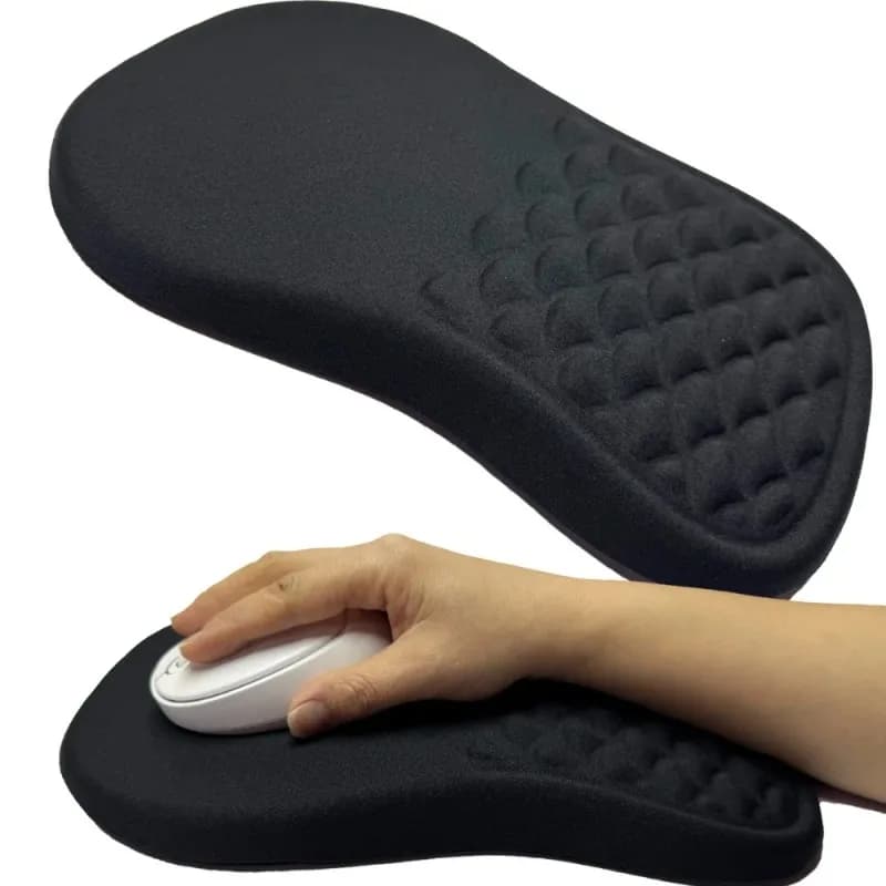 Ergonomic Wrist Rest Mouse Pad Comfortable Wrist Support Non Slip High Elastic Memory Cotton Mousepad For PC Laptop Computer