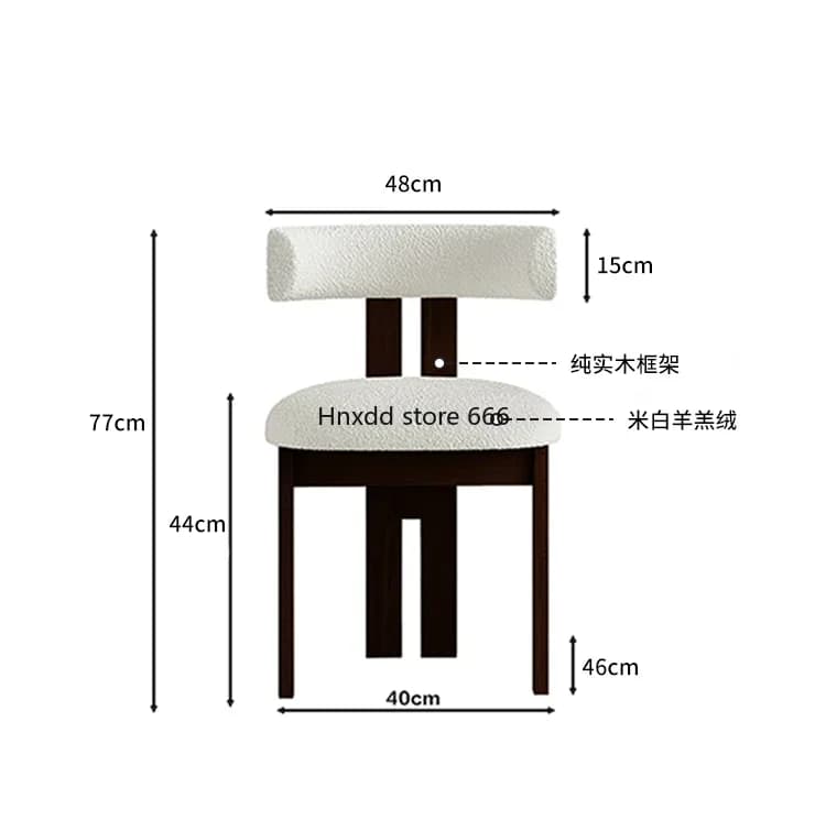 French retro solid wood dining table and chairs wabi sabi wind home