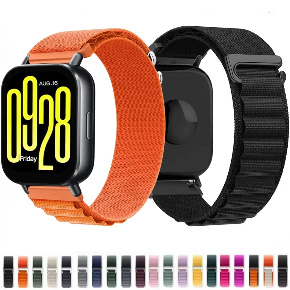 20mm 22mm Alpine Nylon Strap for Redmi Watch 5 Active Breathable Replacement Sports Wristband for Redmi Watch 5 Lite Watchband