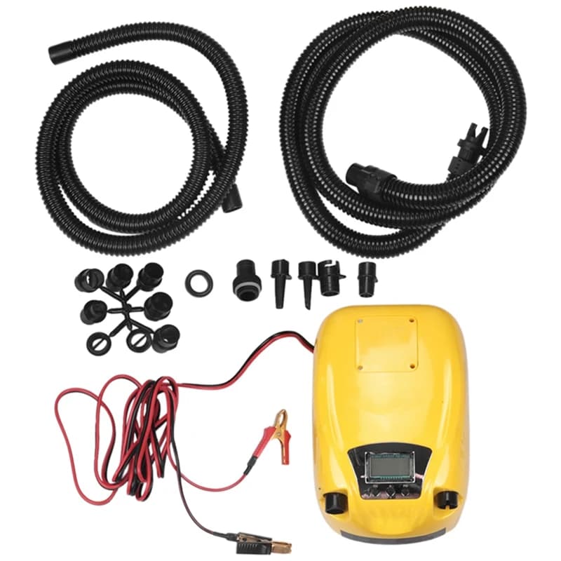 12V High Pressure Air Pump Electric Air Pump For Inflatable Fishing Boat GP80D LCD Display Portable Intelligent Mode