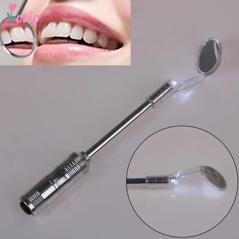 LED Light Teeth Oral Dental Mirror Super Bright Mouth Mirror Illuminated Tooth Care Tool Oral Hygiene Teeth Whitening Clean Oral