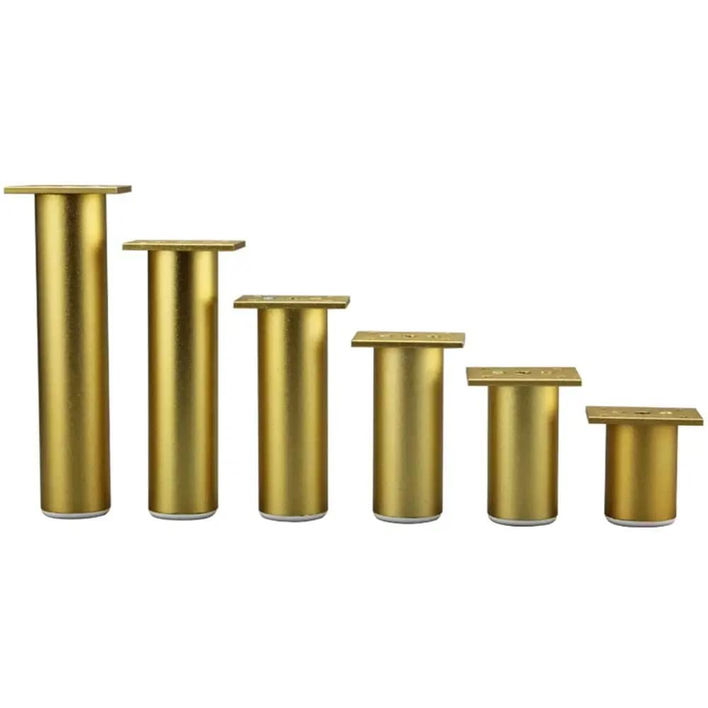 4pcs Furniture Cabinet feet Table Sofa Bed TV Cabinet legs Aluminum Alloy Furniture legs Adjustable Gold feet