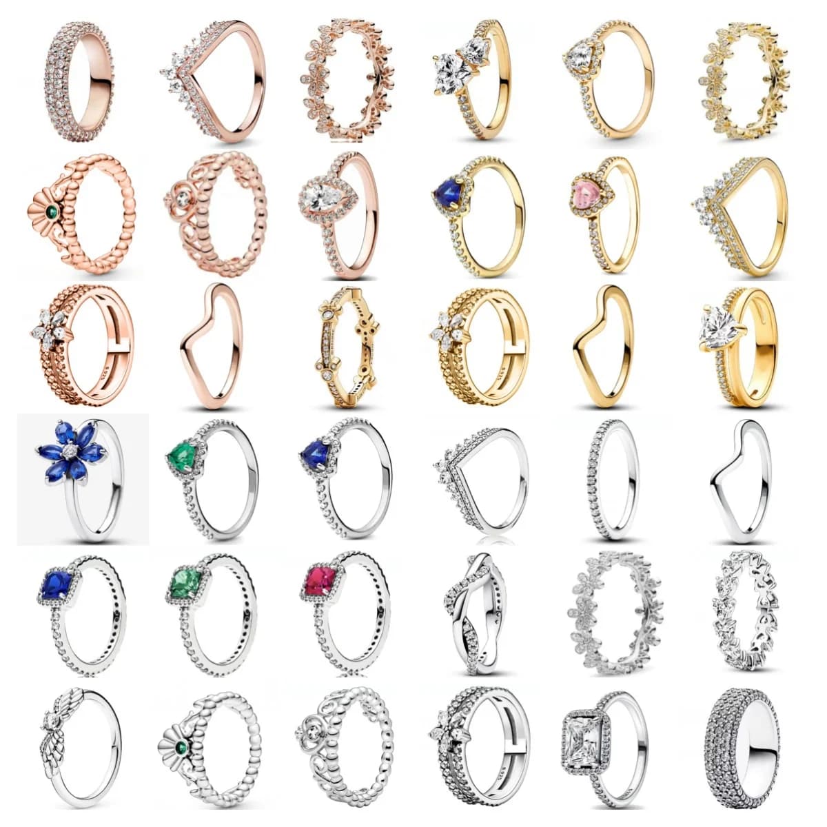 S925 Silver Plated Octopus Heart Rings fit European Bead Charm Original Bracelet For Women DIY Fashion Jewelry Making