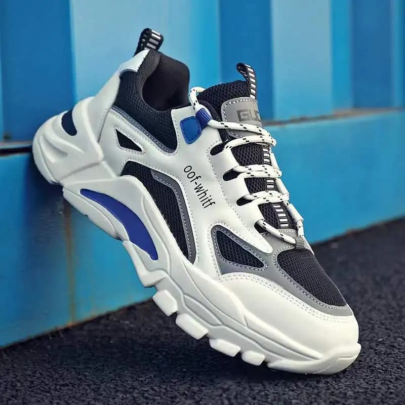 Men's Shoes Sneakers Lace Up 2025 New Spring Breathable Casual Sneakers Leisure Soled Comfort Non Slip Outdoor Running Shoes