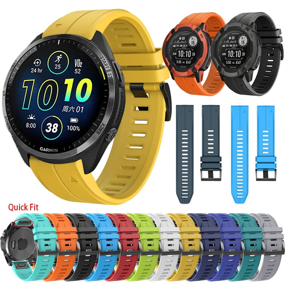 22/26mm Smart Watch Band For Garmin Instinct 2X Strap Forerunner 965 935 S60 S62 Quick Fit Release Bracelet Watchband Accessorie