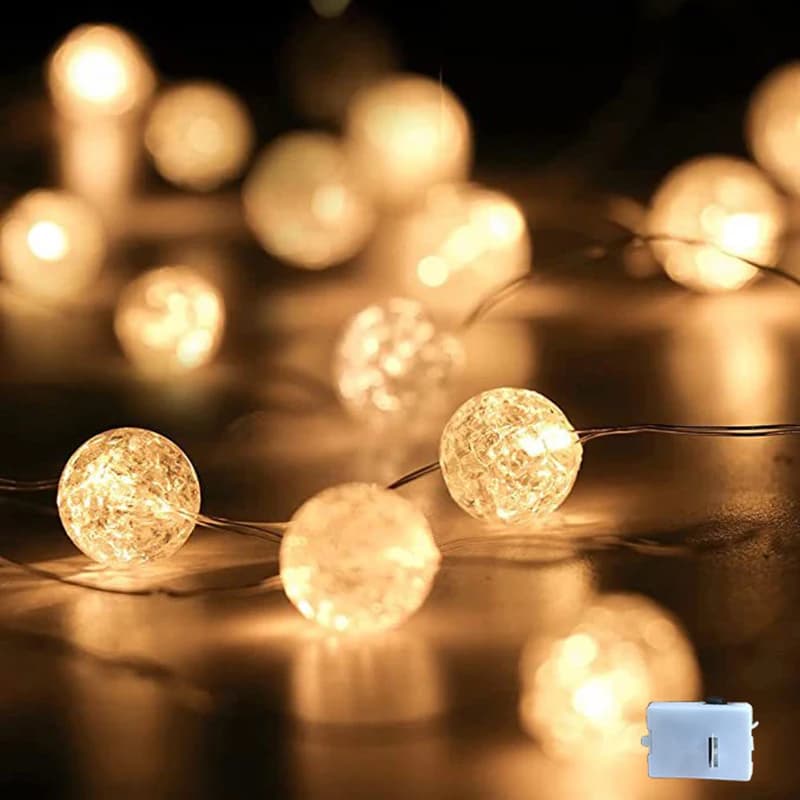 LED Lights Garland Fairy Lights String AG13 Battery operated Garland Christmas Decoration Wedding Xmas Tree New Year's Decor