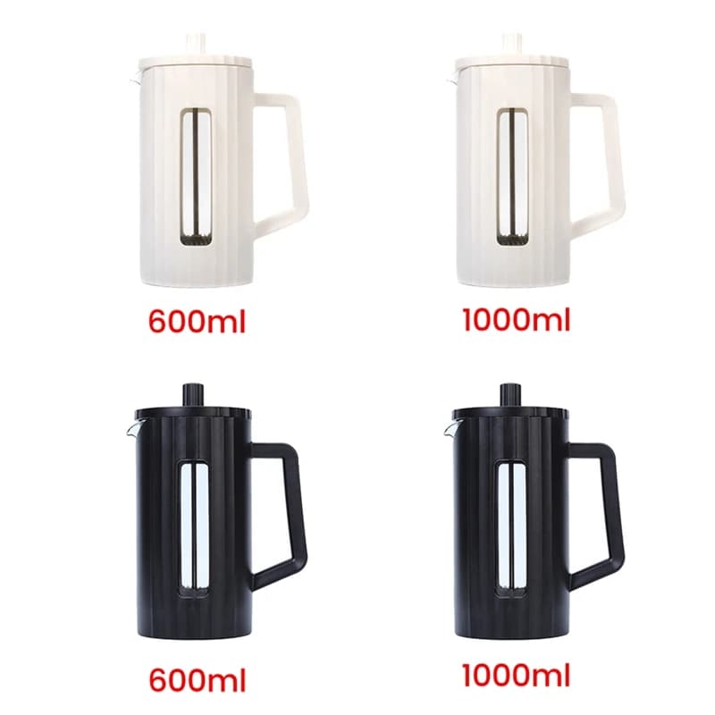 French Press Coffee Maker High Borosilicate Glass House Coffee Brewer Milk Foam Frother Barista Tea Maker