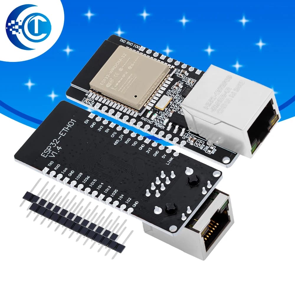 WT32-ETH01 Embedded Serial Port Networking Ethernet Bluetooth-compatible WIFI Combo Gateway MCU ESP32 Wireless Module Board