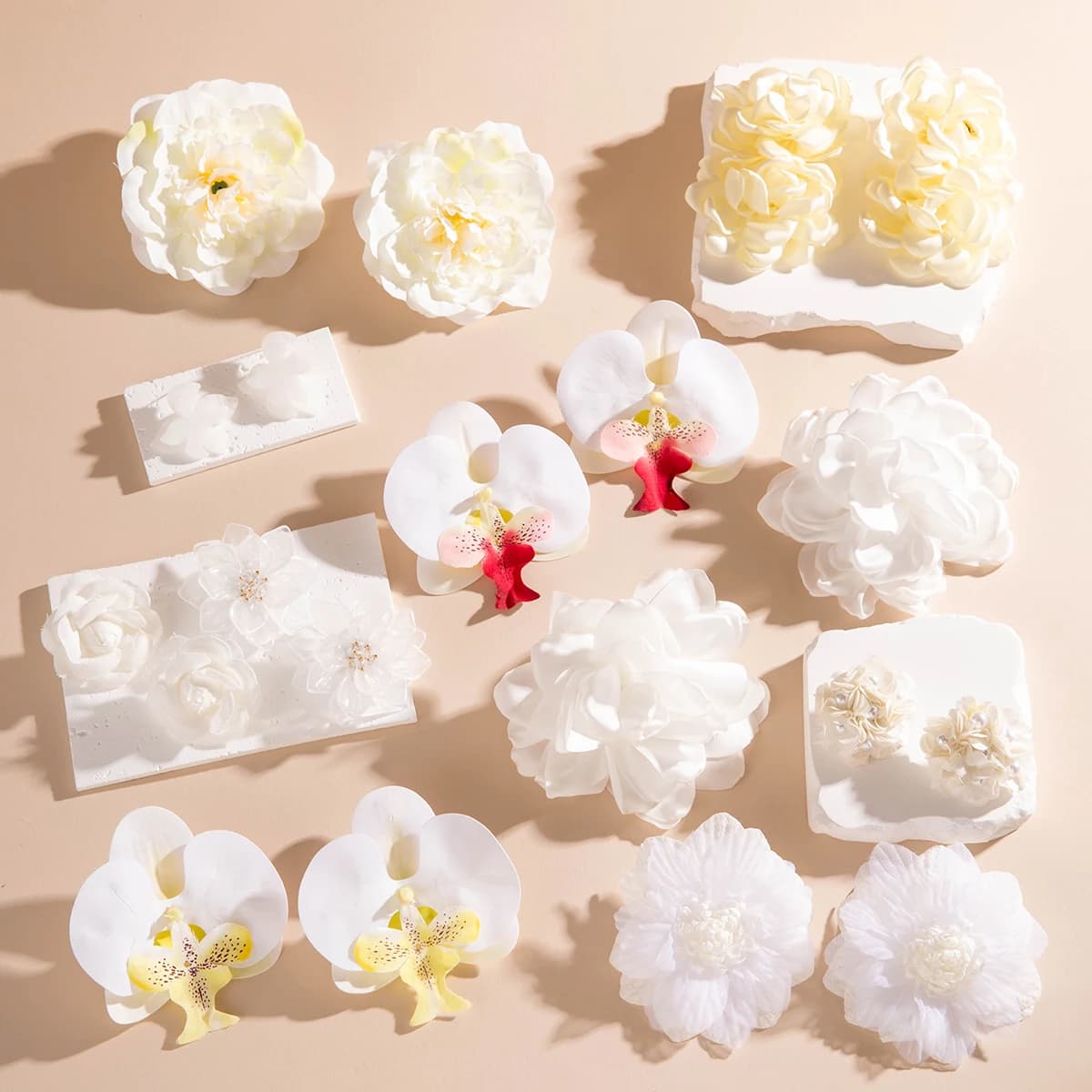 Tocona Korea Colorful Transparent Flower Stud Earrings for Women New Cute Sweet Acrylic Big Floral Earring Trendy Jewelry