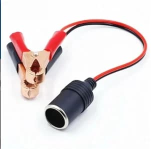 Car Battery Terminal Clip-on Cigarette Lighter Power Socket Adaptor 12v Camping xmas