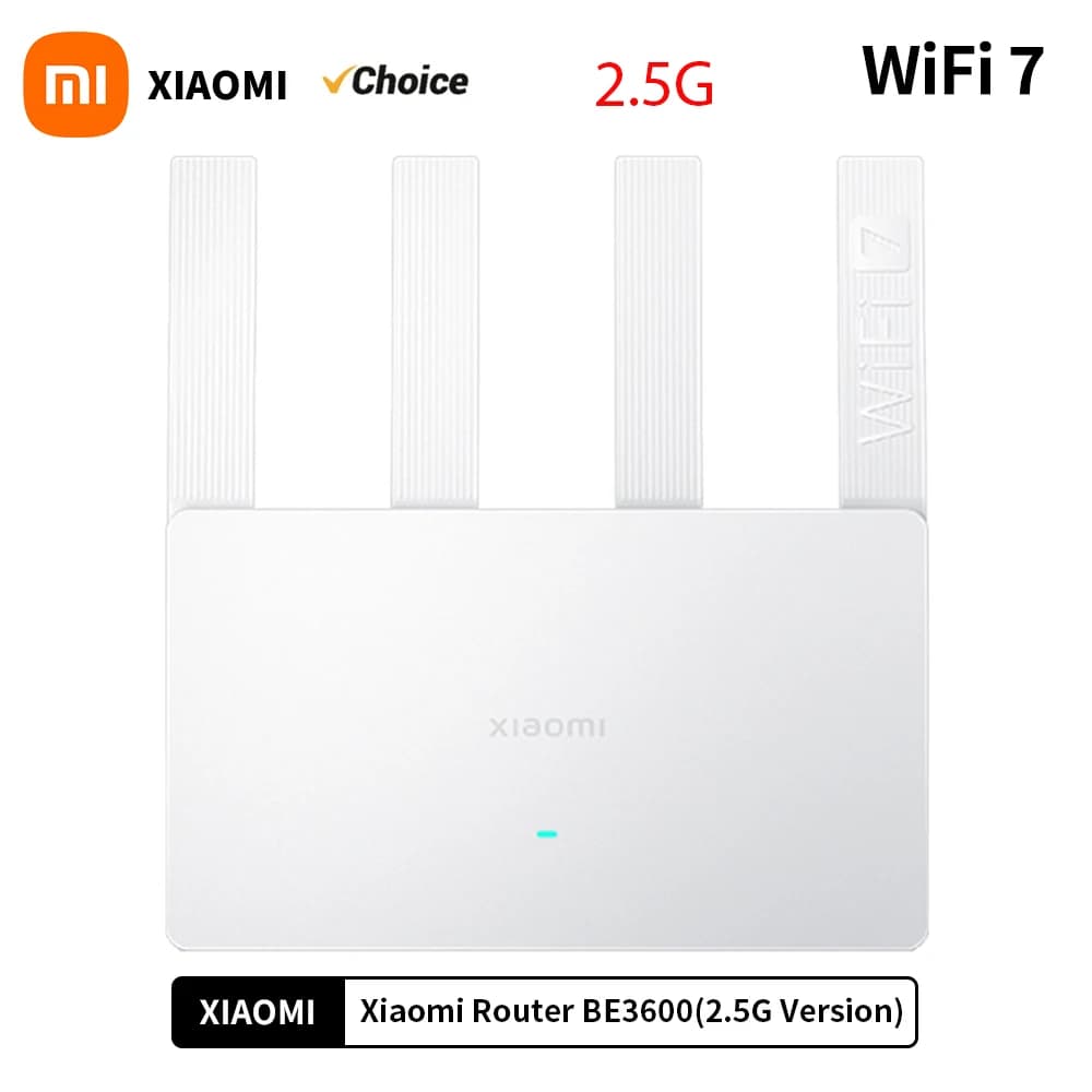 Xiaomi Router BE3600 WiFi 7 Dual-Band Qualcomm quad-core Gaming Acceleration 3570Mbps Dual WAN LAN Mesh Network Repeater VPN