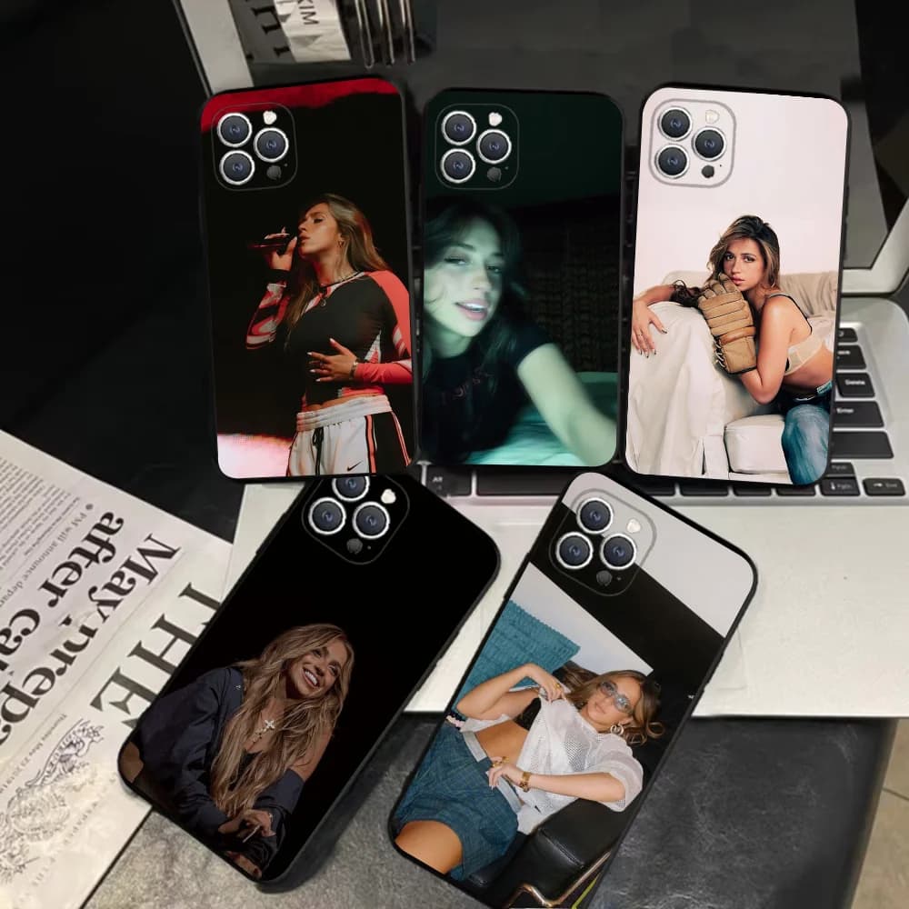 Singer T-Tate Mcrae  Phone Case For iPhone 16,15,14,13,12,11,Pro,X,XS,Max,XR,Plus,Mini Soft Black Cover