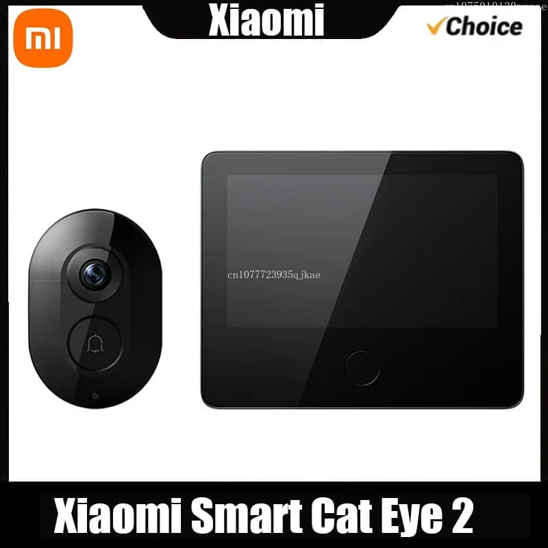 Xiaomi Smart Cat eye 2 Wireless WiFi Camera Video Peephole Doorbell 3MP HD Infrared Night Vision 180 Wide Nngle For Mi Home App